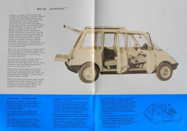 Autonova Fam Experimentalcar 1965 Carbrochure (7827)